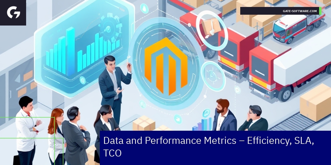 Graph showing Magento project performance metrics