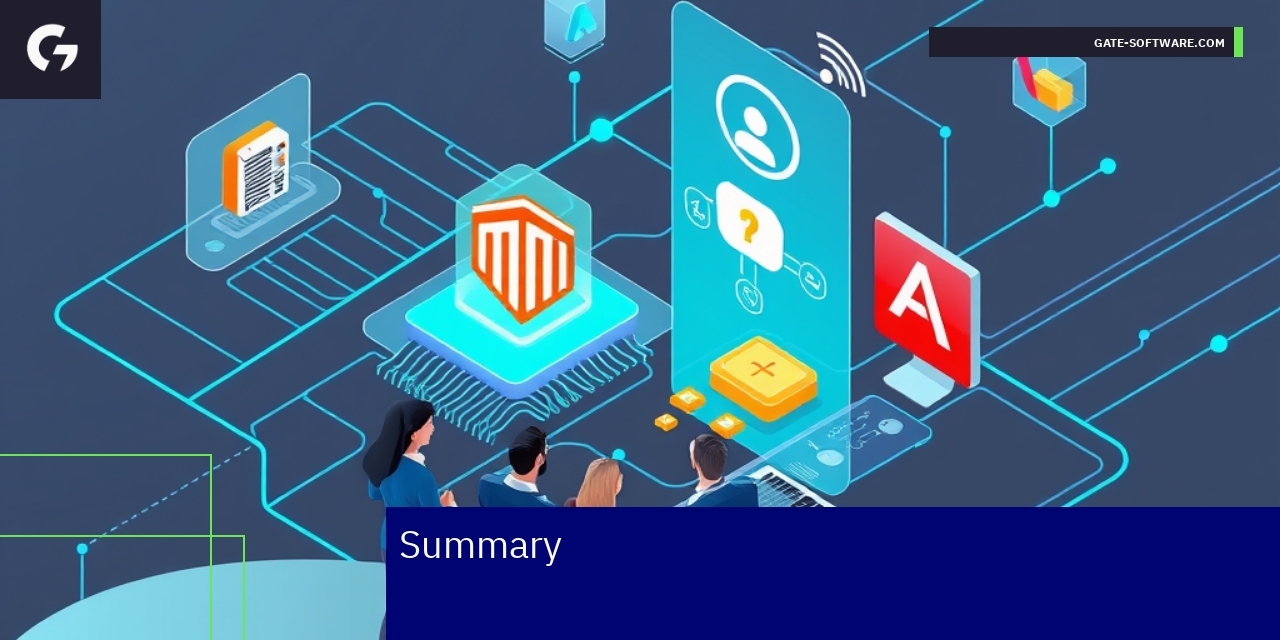 Digital commerce platform optimization process illustration