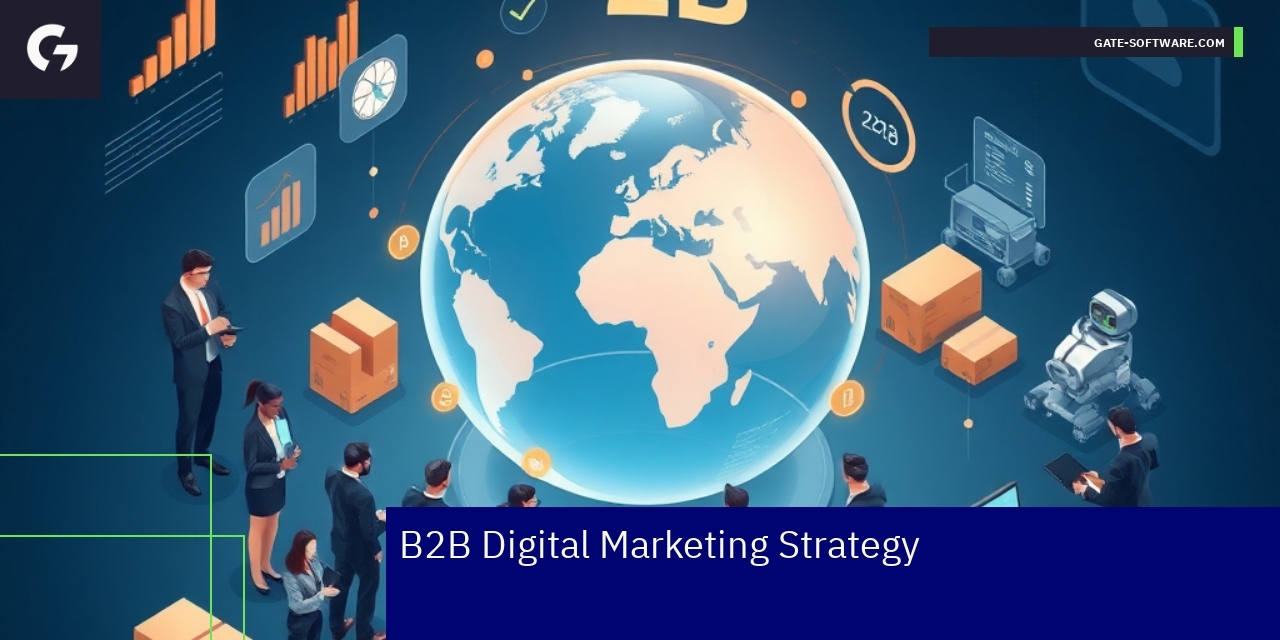 B2B Digital Marketing Strategies for Wholesale Success Digital marketing concepts and B2B ecommerce strategy illustration