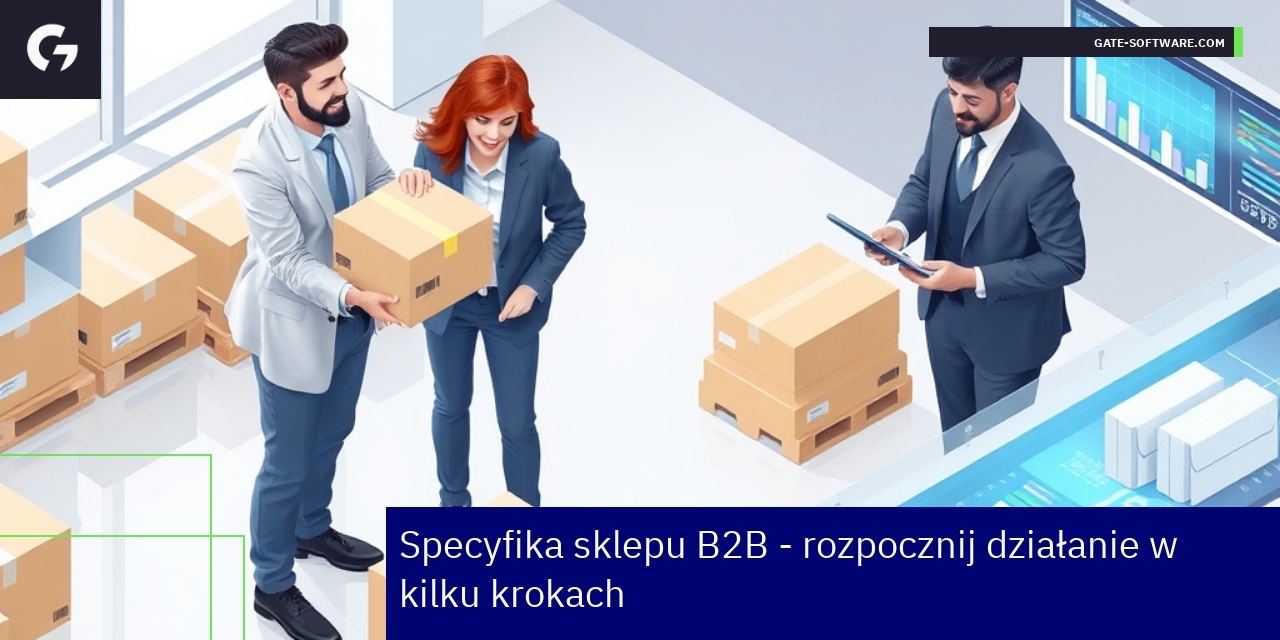 Specyfika i proces wdrożenia sklepu B2B Ludzie pracujący przy komputerach nad platformą B2B
