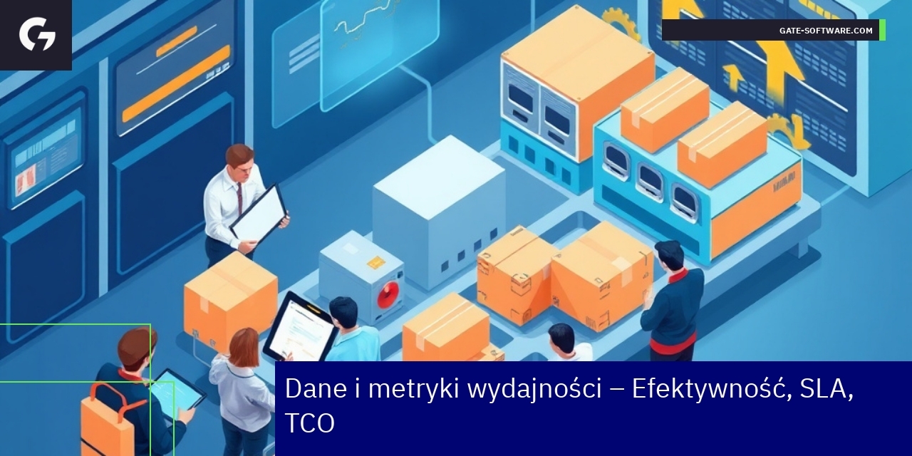 Wykresy i liczby ilustrujące wydajność projektów B2B