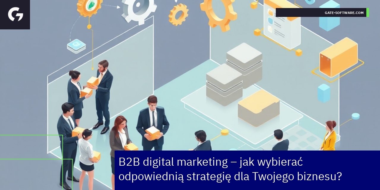 Schemat platformy B2B i narzędzi marketingowych