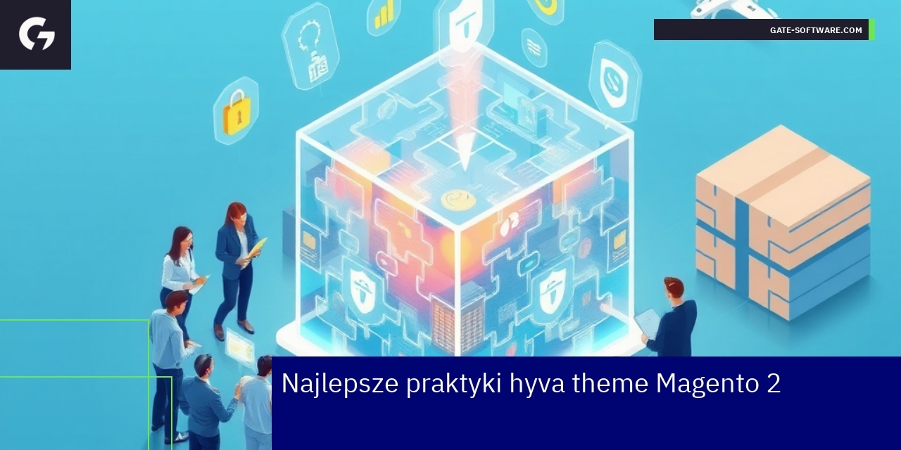 Najlepsze praktyki hyva theme Magento 2 Programista pracujący nad kodem hyva theme Magento
