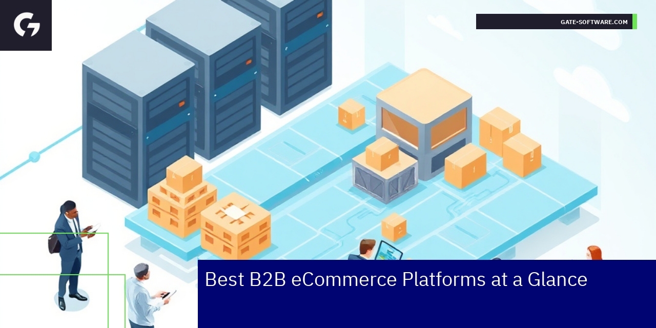 Top B2B eCommerce Platforms and Benefits Business professionals using eCommerce platforms