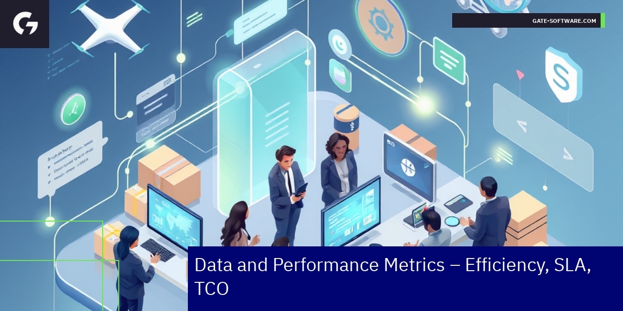 Graph showing project metrics and cost efficiency