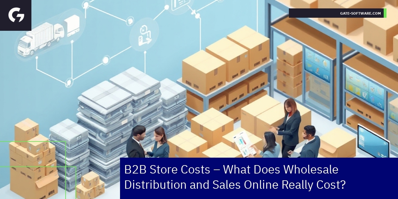 Illustration of B2B ecommerce cost management and integration
