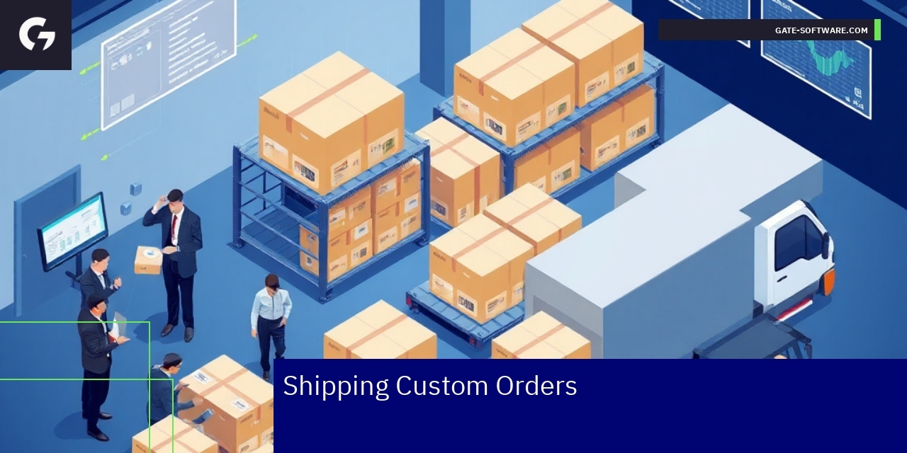 Business shipment boxes and logistics coordination