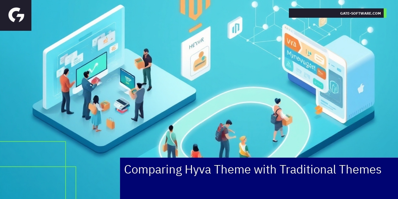 Comparison of Magento themes showing performance and UX
