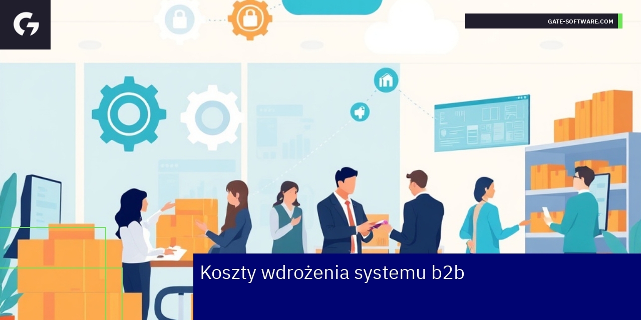 Diagram elementów kosztów wdrożenia systemu B2B