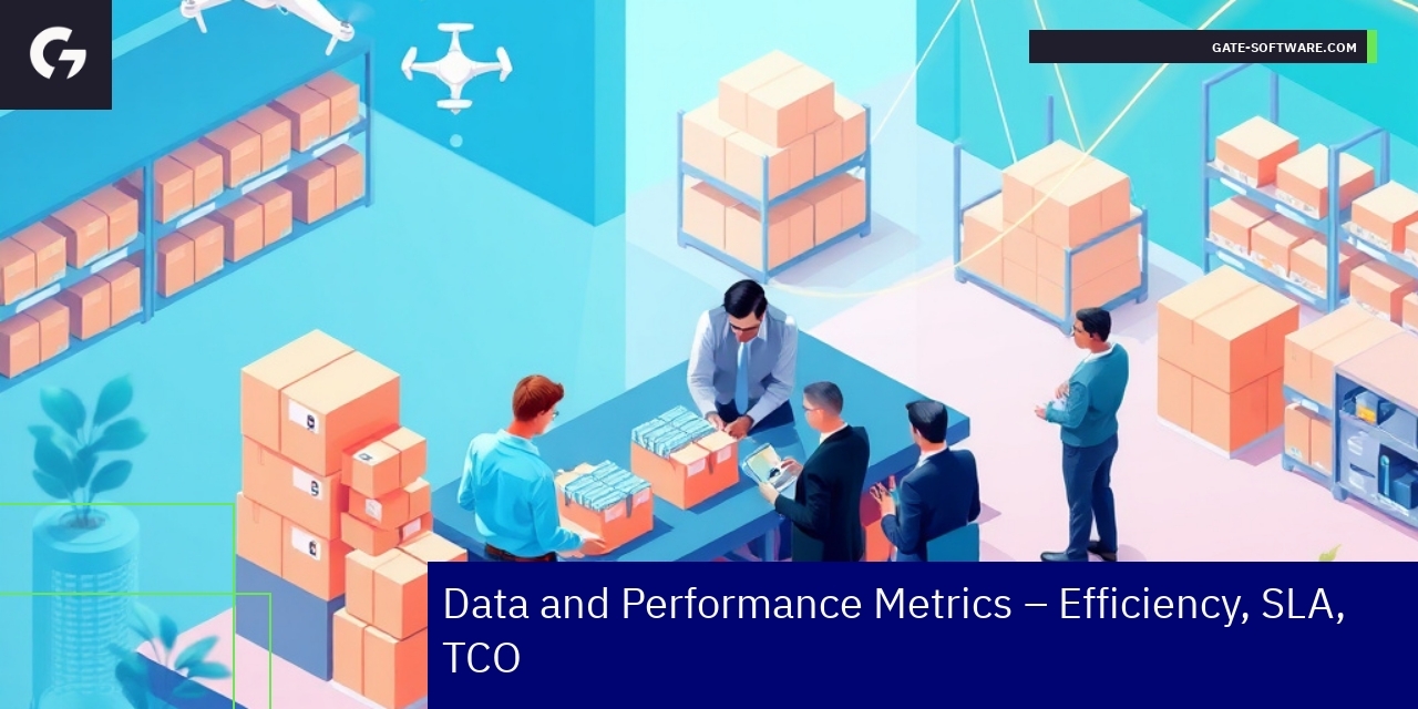 Graph showing key B2B performance metrics and efficiencies