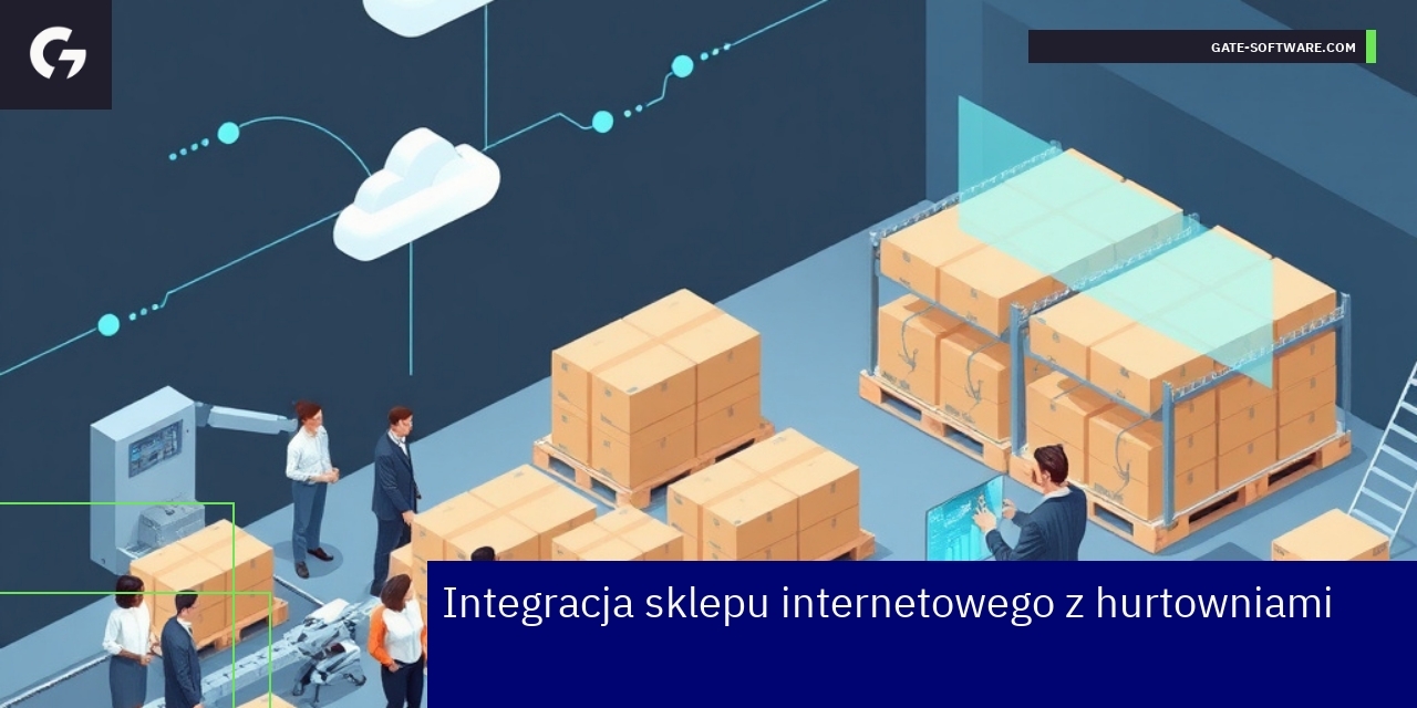 Schemat integracji sklepu z hurtowniami i systemami ERP