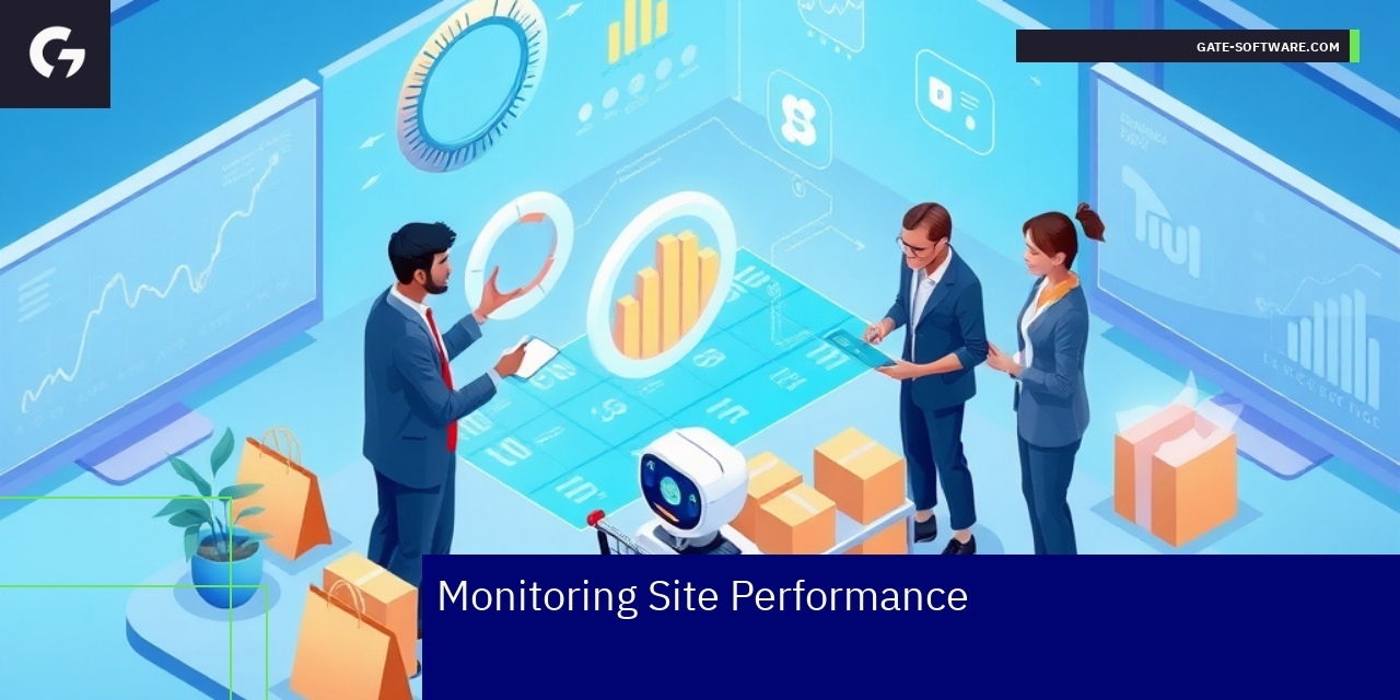 Monitoring Site Performance with Hyva Magento Dashboard showing site performance metrics and alerts