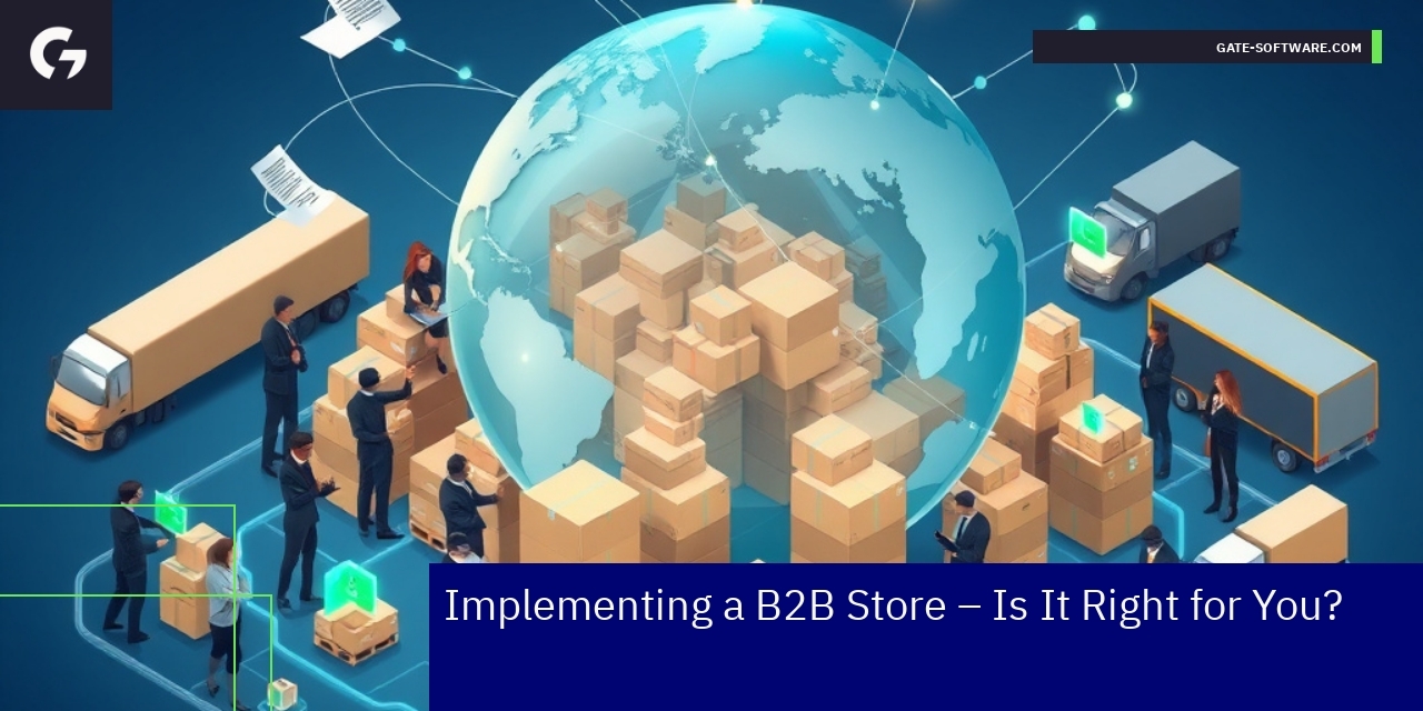 Diagram showing B2B ecommerce features and benefits