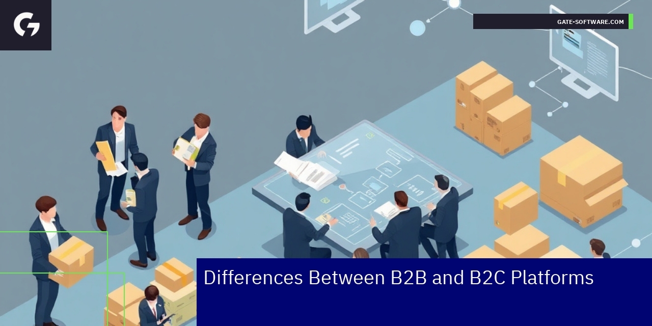 Differences Between B2B and B2C E-Commerce Platforms Comparison chart of B2B and B2C platform features
