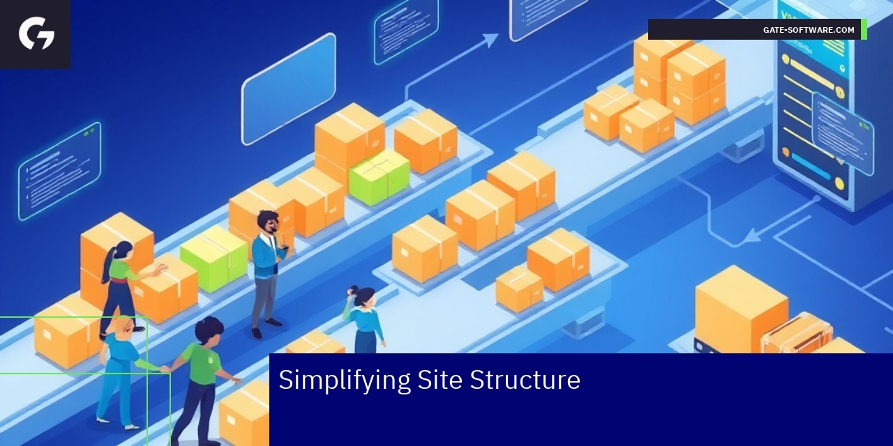 Diagram showing simplified Magento site hierarchy