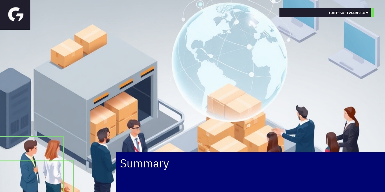 Business people discussing return policies and data