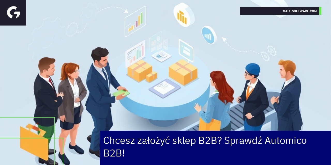 Panel zarządzania sklepu B2B na ekranie komputera