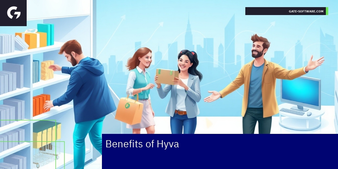 Graph showing advantages of Hyva Magento 2 theme