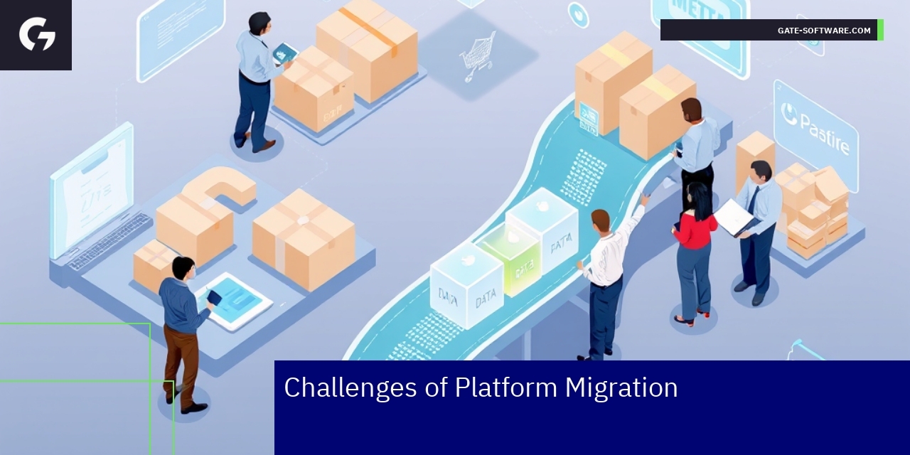 Illustration showing data transfer and team training