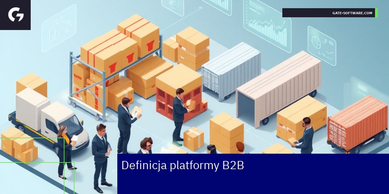 Schemat platformy B2B i relacje biznesowe