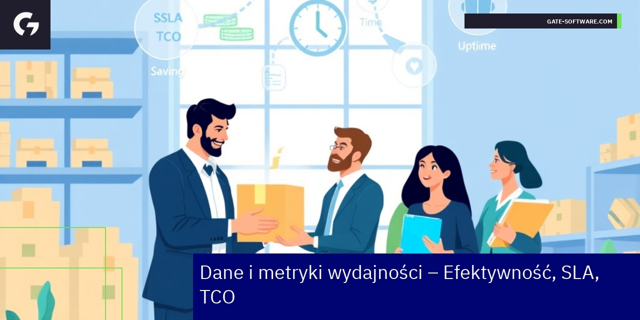 Wykresy i dane metryk efektywności w projektach B2B