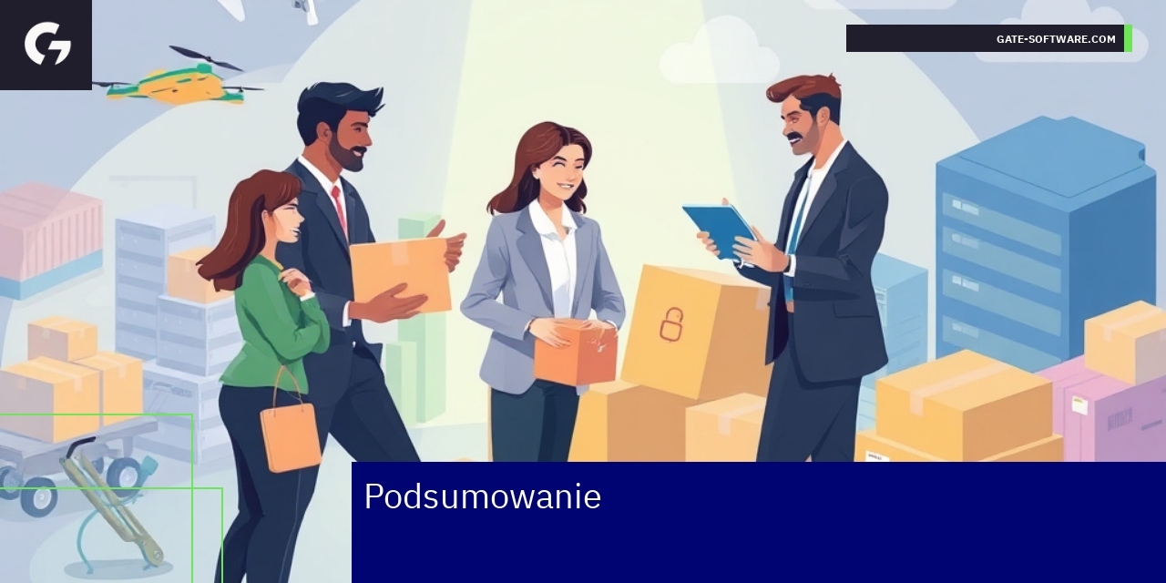 Schemat systemu B2B i e-commerce z logo Gate-Software