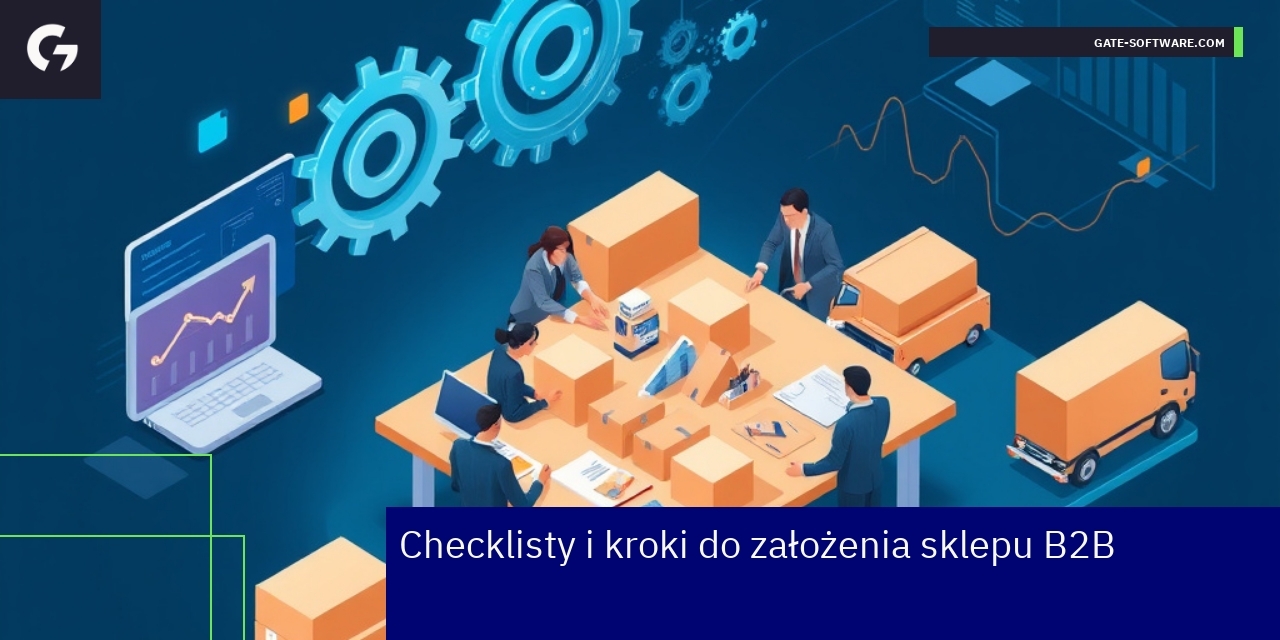 Lista kontrolna z kluczowymi krokami sklepu B2B