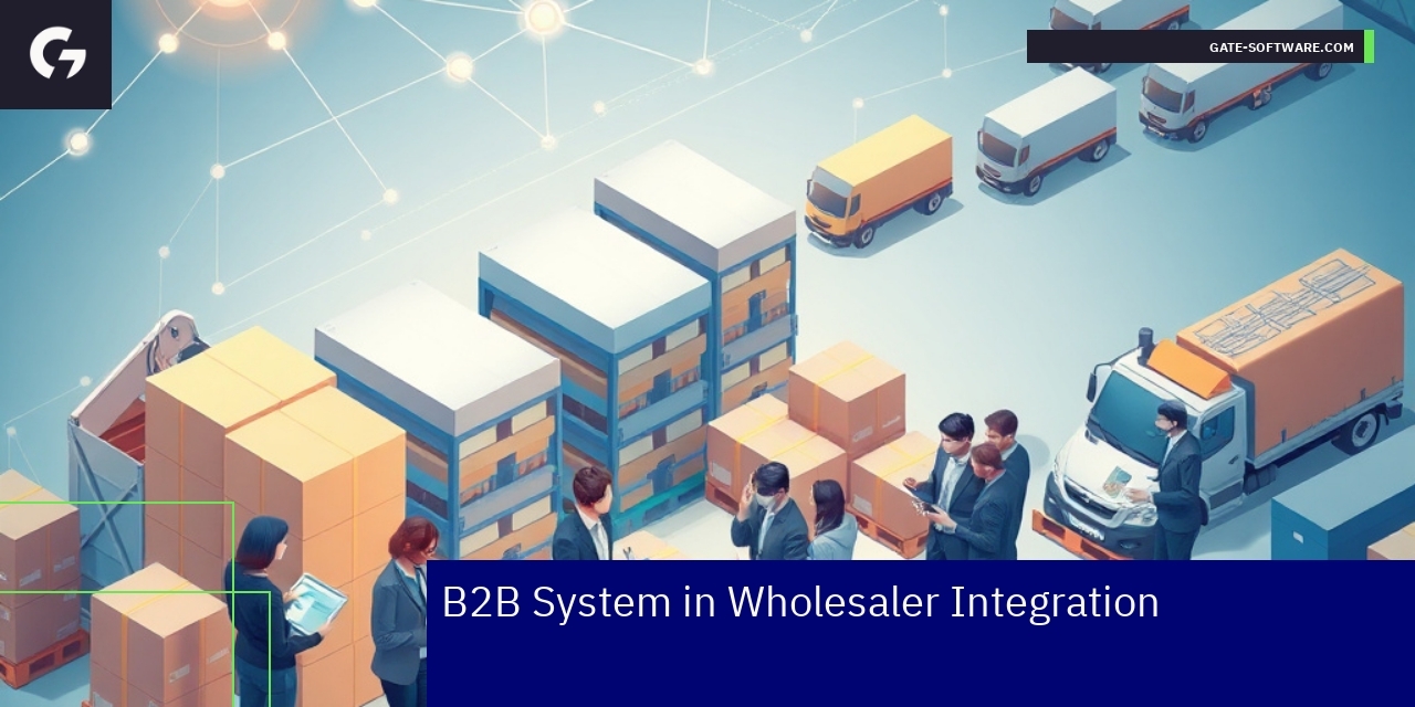 B2B Wholesaler Integration System Overview Diagram of B2B wholesaler system integration components