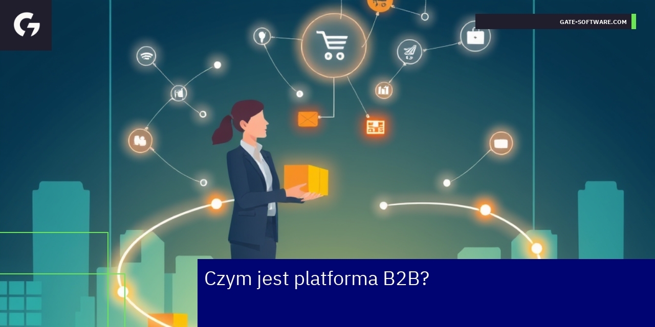 Schemat działania platformy B2B i współpracy firm