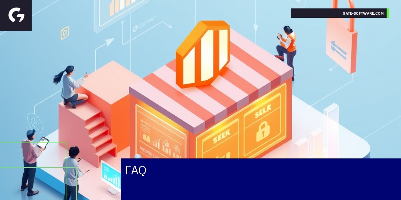 Magento platform interface with developer working