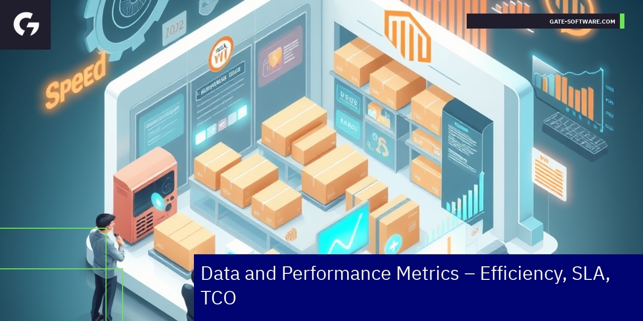 Graph showing Magento project performance metrics
