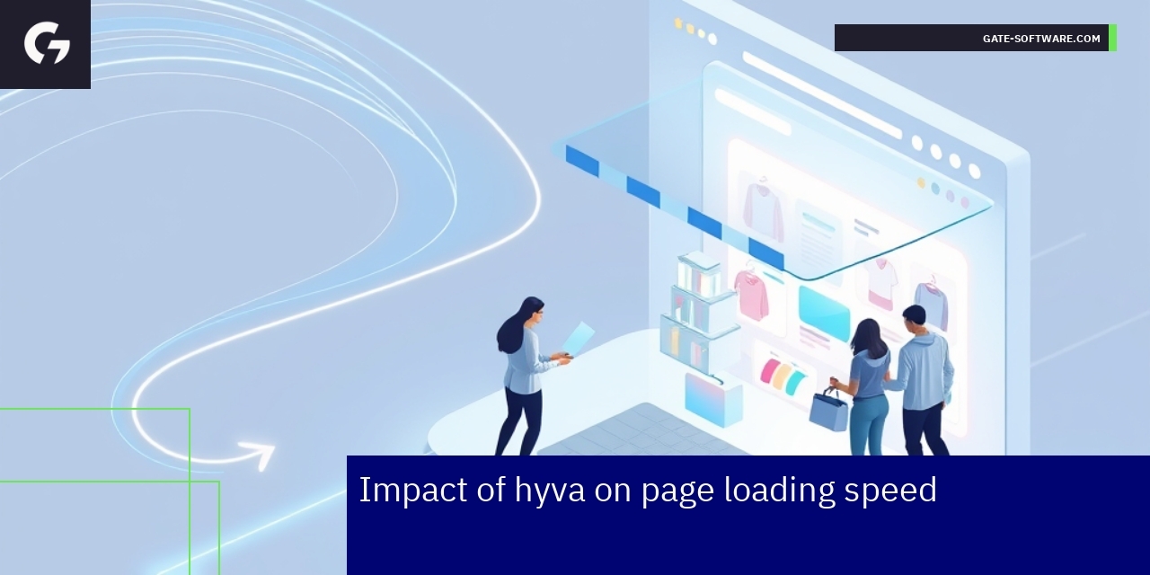 Graph showing faster page load times with Hyva theme