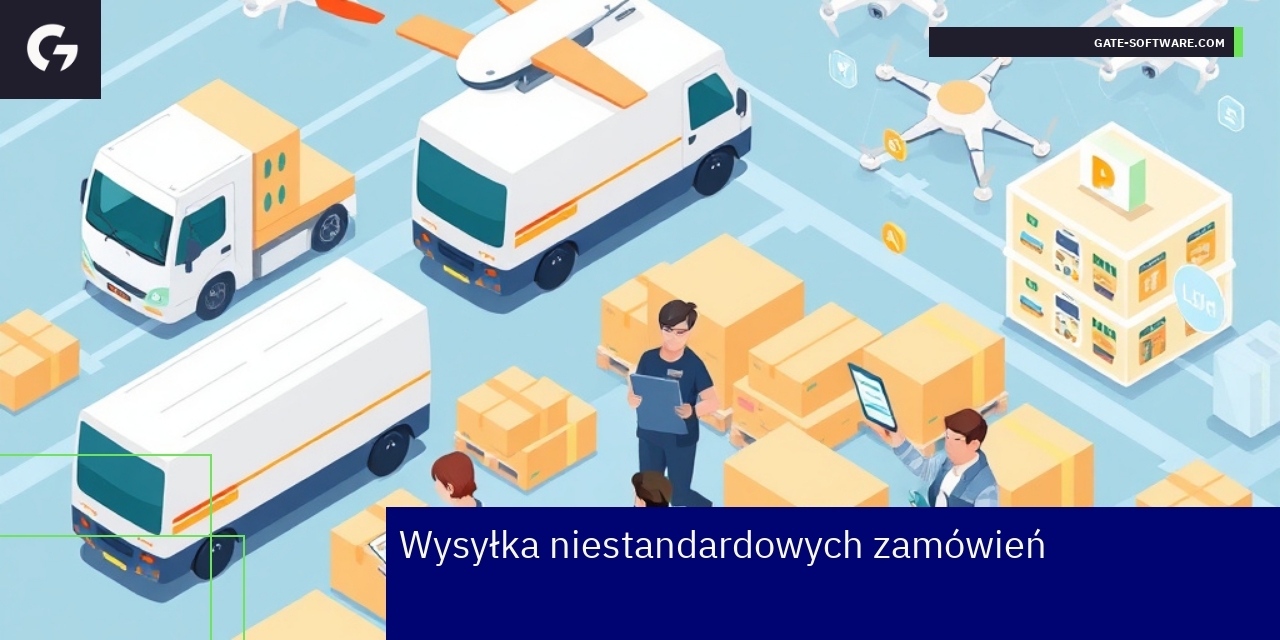 Efektywna wysyłka niestandardowych zamówień B2B Schemat procesu wysyłki zamówień B2B i personalizacji