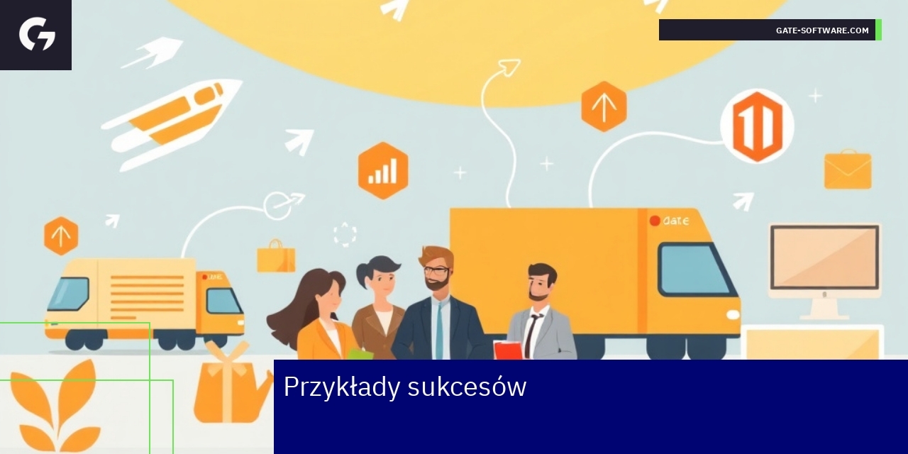 Wykresy i ikony przedstawiające wydajność sklepu