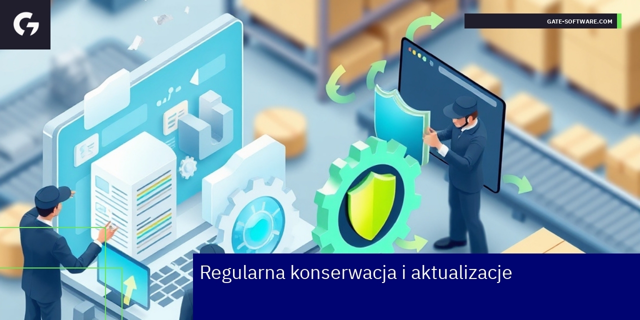 Konserwacja i aktualizacje sklepów Magento Serwisant aktualizujący sklep Magento na komputerze