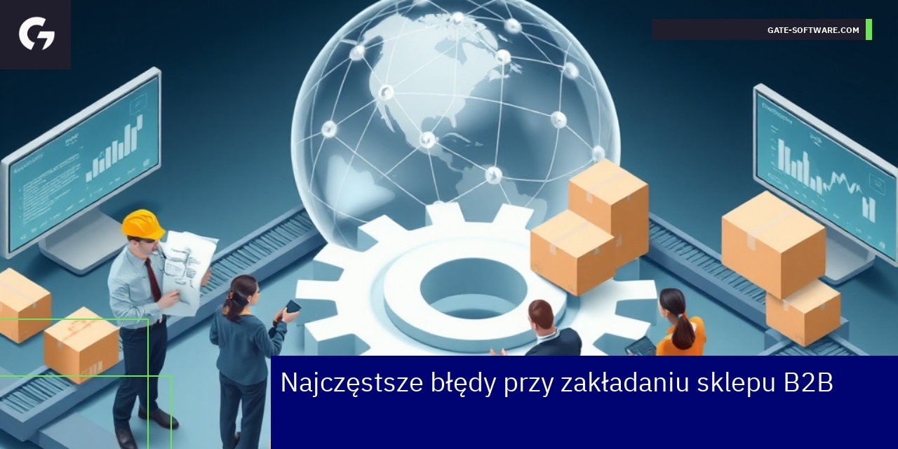 Najczęstsze błędy przy zakładaniu sklepu B2B Schemat błędów w procesie tworzenia sklepu B2B