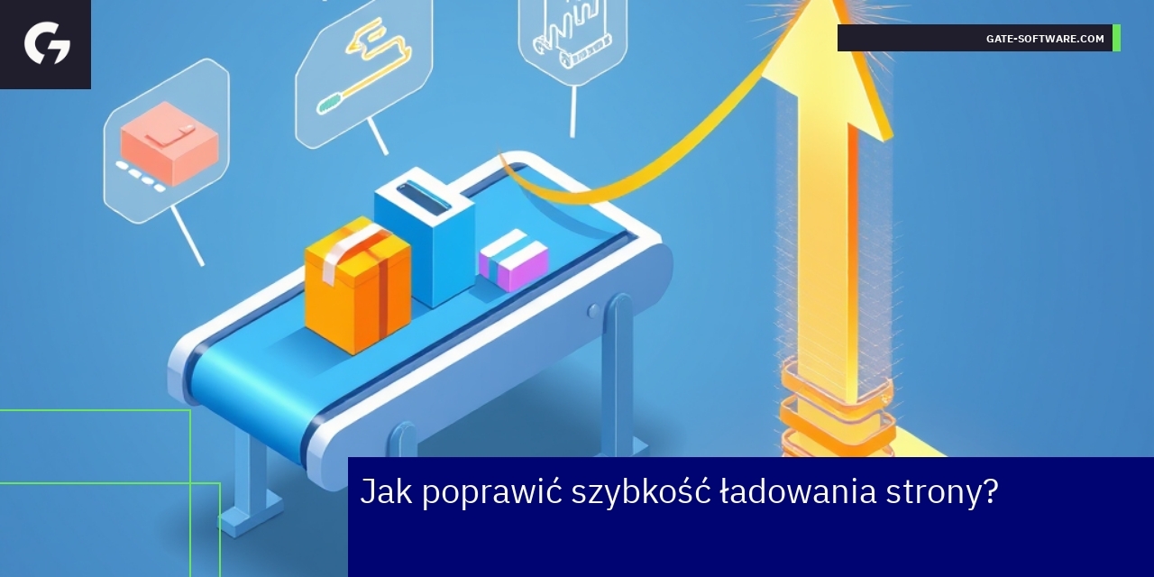 Ikony optymalizacji strony, zegar i serwer