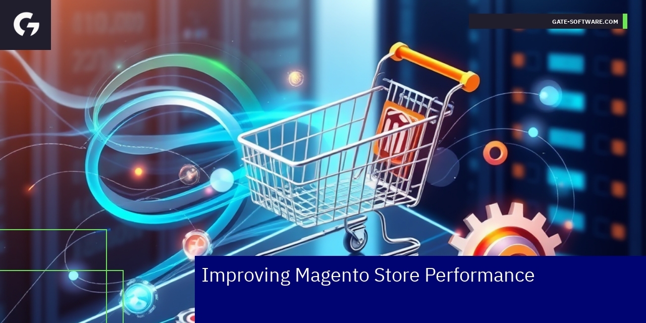 Magento store performance optimization concepts visualization