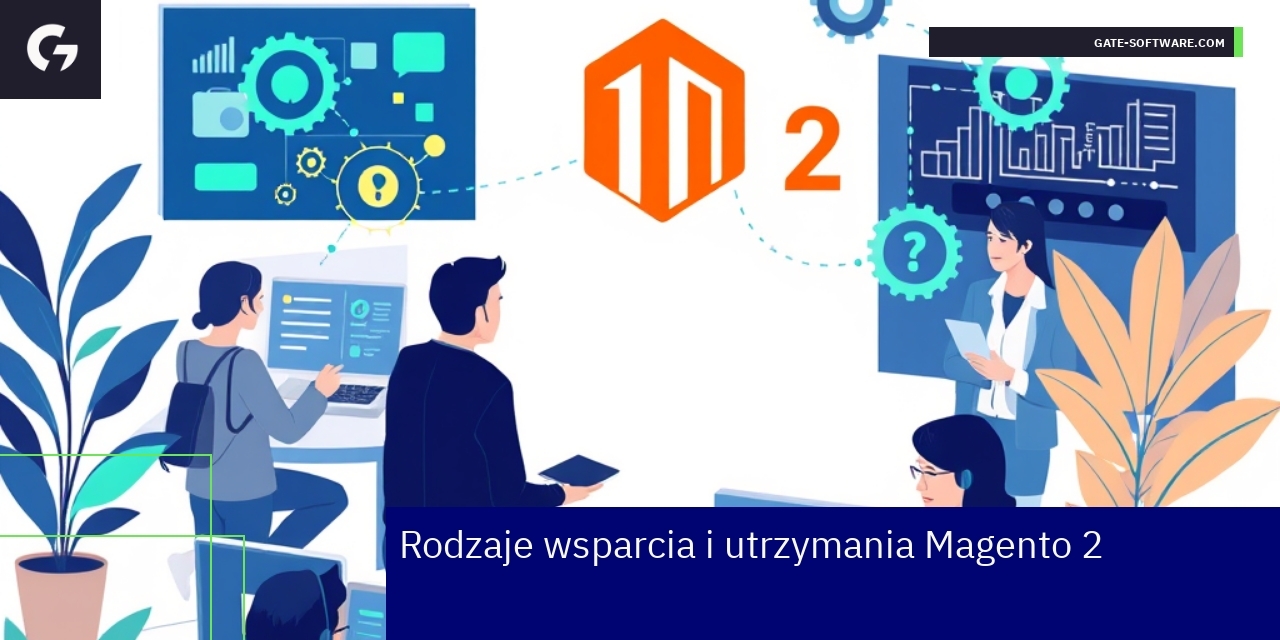 Grafika przedstawiająca wsparcie Magento 2