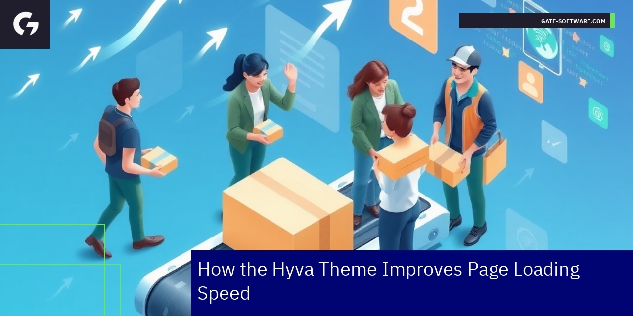 Hyva Theme Boosts Magento Page Speed and UX Graph showing faster page loading with Hyva Theme