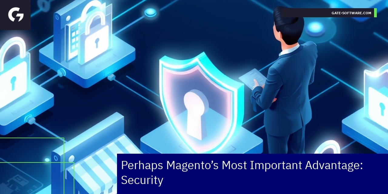 Magento platform secure architecture and multistore control