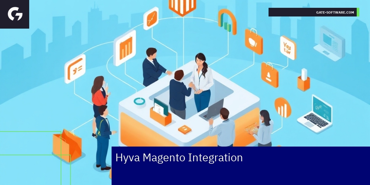 Diagram showing Hyva Magento workflow and integration steps