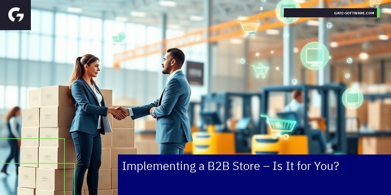 Implementing a Successful B2B Store Strategy B2B ecommerce platform concepts and strategy illustration