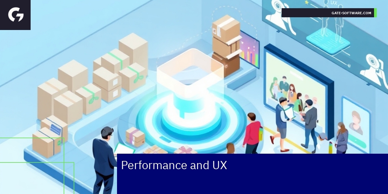 Graph showing performance, checkout flow, accessibility