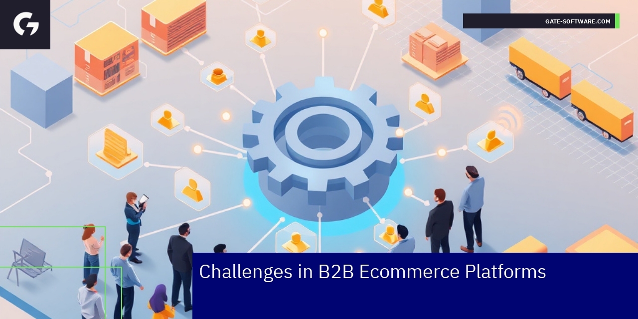 Illustration of data flow between ecommerce and enterprise systems