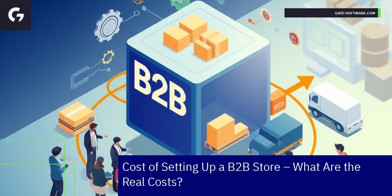 B2B ecommerce platform with cost elements diagram