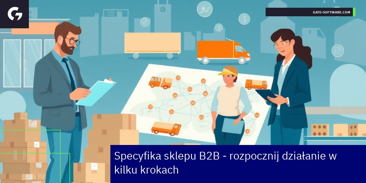 Kluczowe kroki do uruchomienia sklepu B2B Schemat kroków uruchomienia platformy ecommerce B2B