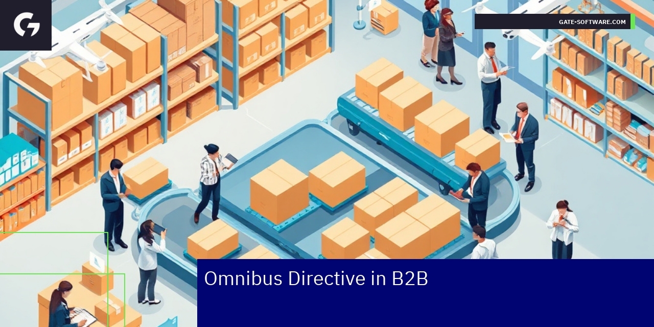 Omnibus Directive Impact on B2B Retail and Wholesale B2B retail and wholesale integration infographic