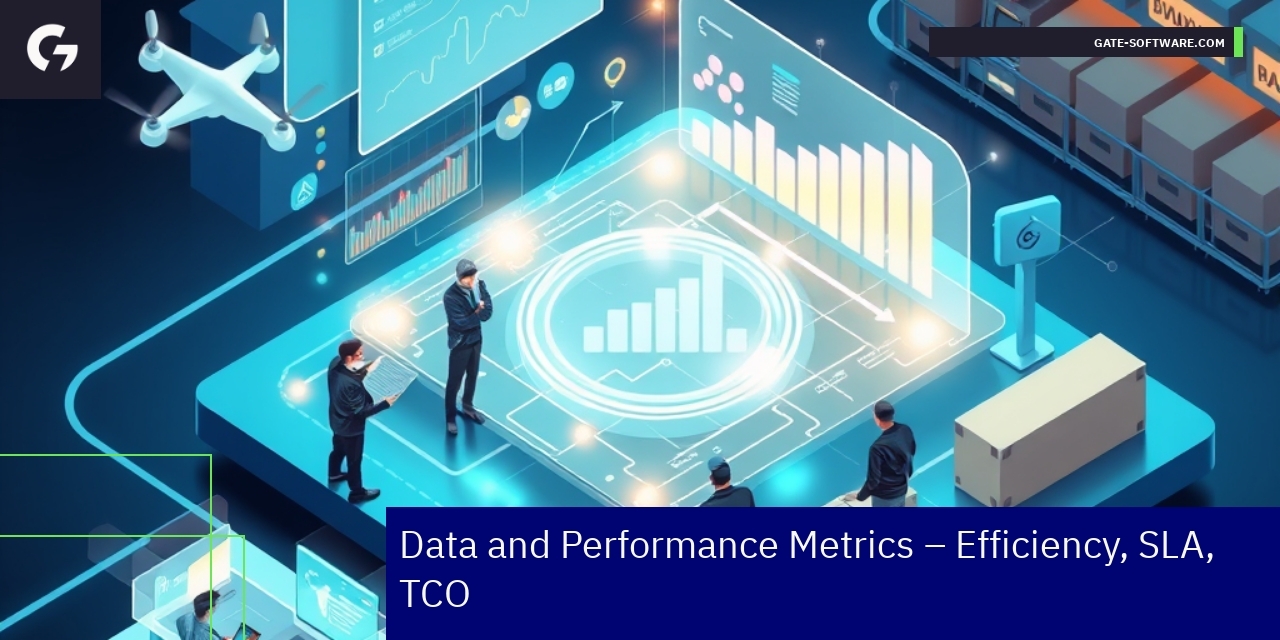 Graph showing efficiency and SLA metrics