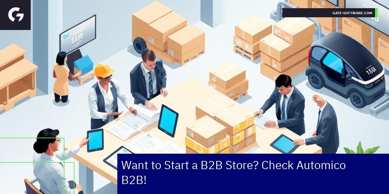 B2B ecommerce platform features illustration